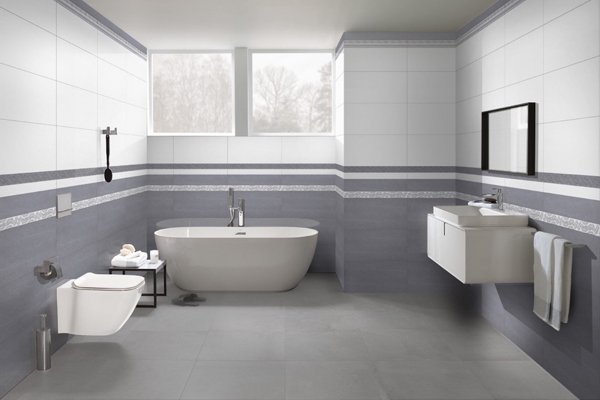 Gạch ốp nhà tắm thường có xu hướng chọn màu đơn sắc để đem lại cảm giác sạch sẽ