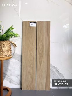Gạch giả gỗ 200x1000 LULC20102 bề mặt mờ mịn tông màu ấm