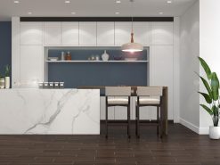 Gạch giả gỗ 150x900 LUWL91513NS bề mặt mờ màu nâu đậm