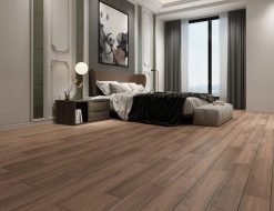 Gạch giả gỗ 150x900 LUWL91513NS bề mặt mờ màu nâu đậm