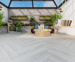 Gạch giả gỗ 150x900 LUWL91512NS bề mặt mờ màu sáng