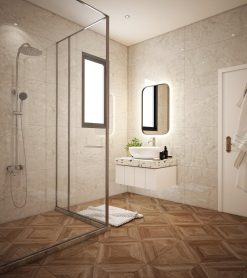 Gạch giả gỗ 600x600 LULC6601W sở hữu đường vân độc đáo