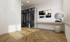 Gạch giả gỗ 600x1200 LUBL126W1 xương cá màu nâu