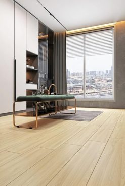 Gạch giả gỗ 200x1000 210LULC20101 bề mặt mờ mịn màu beige