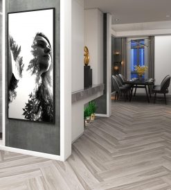 Gạch giả gỗ 200x1000 LULC20103 bề mặt mờ mịn màu xám