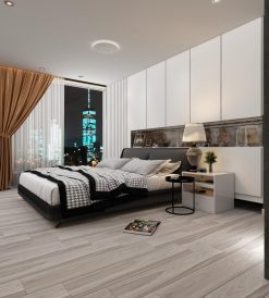 Gạch giả gỗ 200x1000 LULC20103 bề mặt mờ mịn màu xám