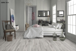 Gạch giả gỗ 200x1200 LUBW122L13 màu xám trắng hiện đại