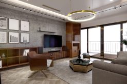 Gạch giả gỗ 600x600 LULC6602W màu xám đậm hiện đại