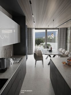 Gạch terrazzo mờ 600x600 LUALPS BIANCO