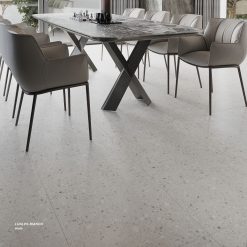 Gạch terrazzo mờ 600x600 LUALPS BIANCO