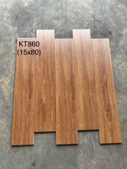 Gạch giả gỗ 150x800 LUKT860 màu nâu ấm bề mặt mờ