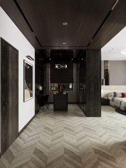 Gạch giả gỗ 600x1200 LUBL126W3 xương cá màu xám