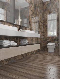 Gạch vân gỗ mờ 150x900 LUC915108NS ốp phòng khách đẹp