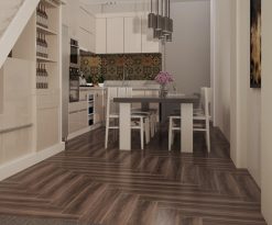 Gạch vân gỗ mờ 150x900 LUC915108NS ốp phòng khách đẹp