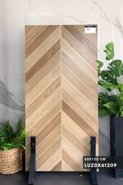 Gạch giả gỗ 600x1200 LUZDX61209 lát nền kiểu xương cá