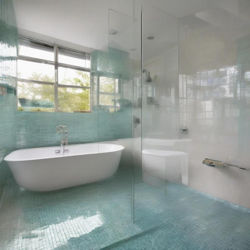 Gạch kính trong suốt tạo không gian rộng rãi, thoáng đãng