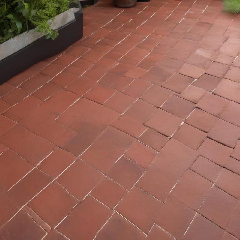 Gạch lát sân màu đỏ cotto 30x30 chống trơn trượt