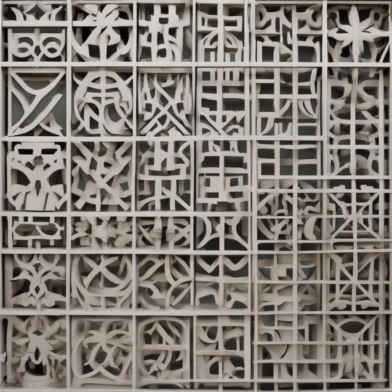 Mẫu gạch bông gió ốp cổng hàng rào