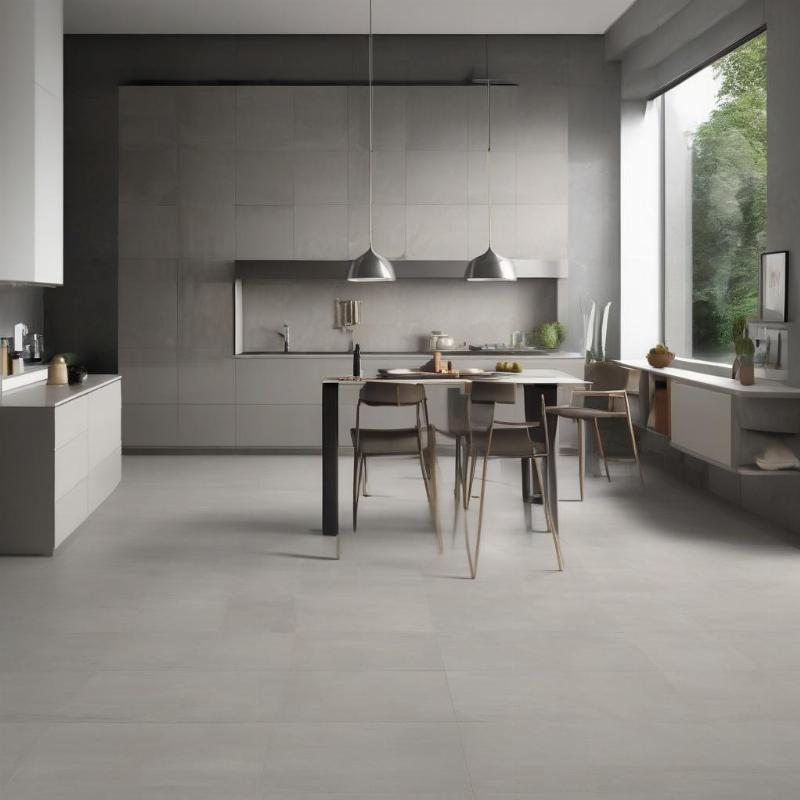 Gạch Lát Nền 60x60 Giả Xi Măng Hiện Đại