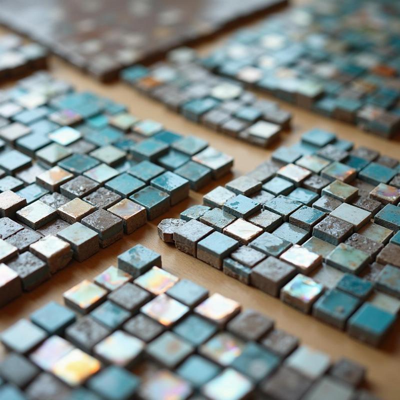 Hình ảnh thực tế các loại gạch mosaic thủy tinh và bảng giá tham khảo mới nhất