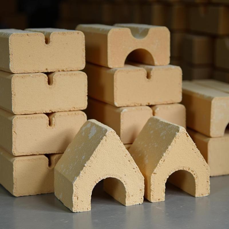 Các loại gạch chịu lửa samot đa dạng kích thước, hình dạng tại Gạch Men Thanh Tùng