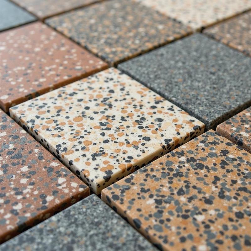 Các mẫu gạch terrazzo 400x400 đa dạng họa tiết, màu sắc cho mọi phong cách thiết kế.