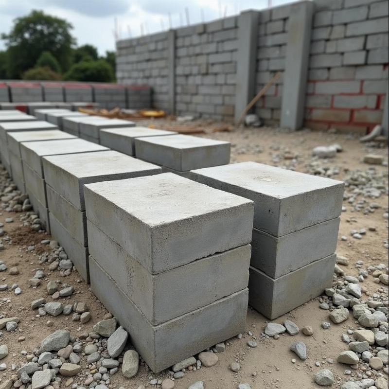 Minh họa công trình xây dựng sử dụng gạch block chất lượng cao từ Gạch Men Thanh Tùng tại Đà Nẵng.