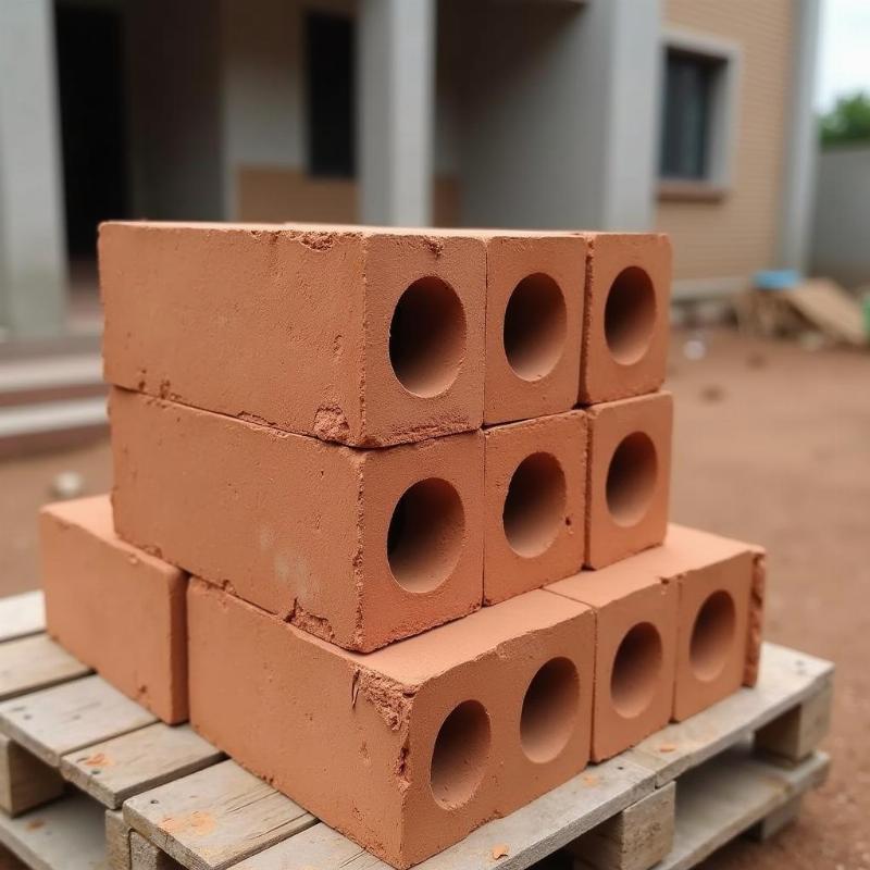 Hình ảnh gạch 4 lỗ xây nhà chất lượng, phổ biến trong xây dựng