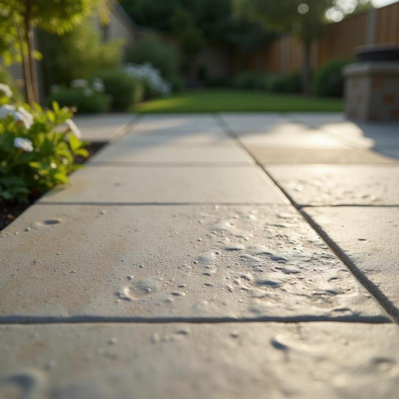 Hình ảnh minh họa gạch lát sân vườn 60x60 chống trơn trượt, phù hợp không gian ngoài trời