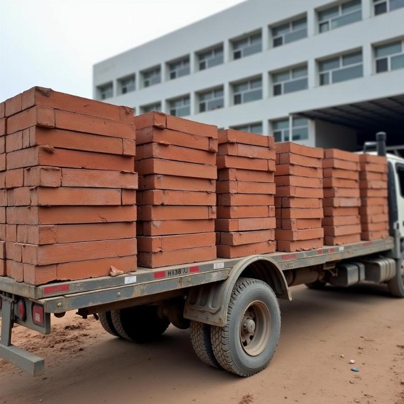 Vận chuyển gạch tuynel An Giang chất lượng cao đến tận công trình, đảm bảo tiến độ xây dựng.