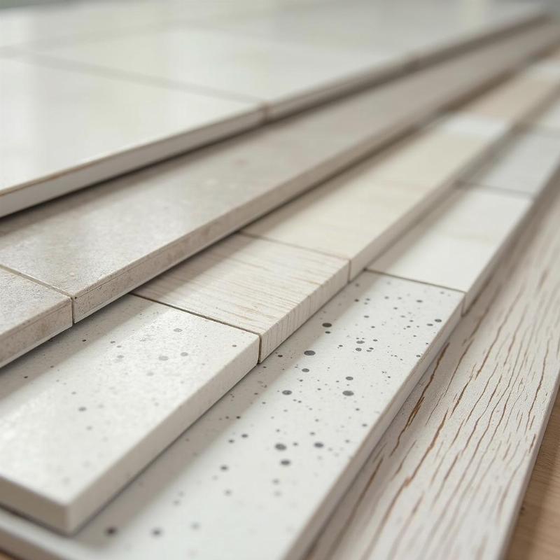 Ảnh minh họa các loại chất liệu và bề mặt gạch nền nhà tắm chống trơn trượt