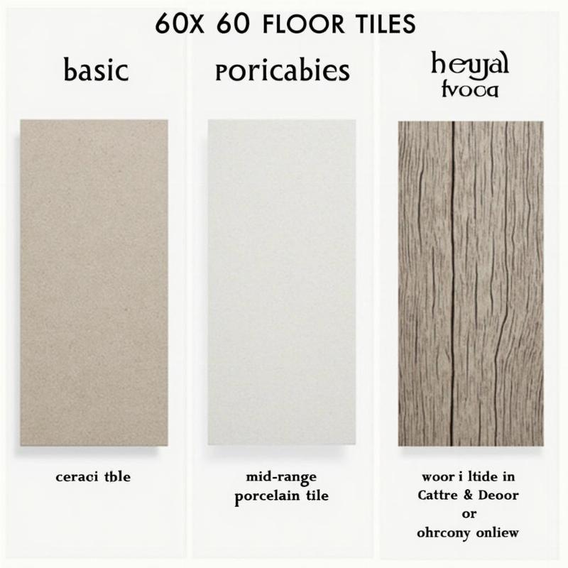 Chọn gạch lát nền 60x60 phù hợp ngân sách, từ giá rẻ đến cao cấp