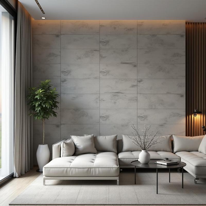 Tư vấn chọn gạch ốp tường phòng khách theo phong cách thiết kế và ngân sách