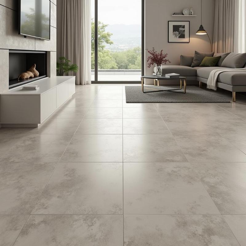 Hình ảnh minh họa gạch Granite Prime Prime lát nền nhà cửa hiện đại và sang trọng