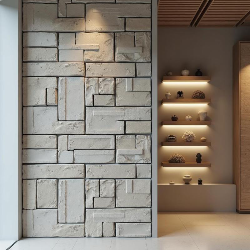 Gạch thông gió được sử dụng trong thực tế hoặc trưng bày tại showroom Thanh Tùng