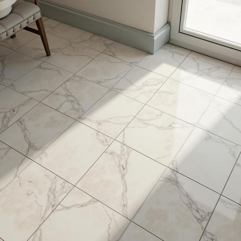 Không gian lát gạch nền Viglacera 60x60 mang lại vẻ đẹp sang trọng và hiện đại cho ngôi nhà