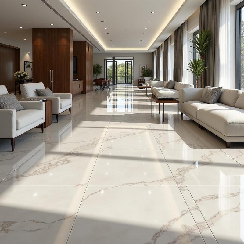 San nha dep lat gach lat nen chat luong cao, phong cach hien dai tai Thanh Hoa